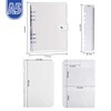 Leobro A5 Size Notebook System Planner, Transparent Binder, PVC Clear