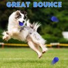 2pcs Indestructible Squeaky Dog Ball Toy,Interactive Dog Balls Toy Indestructible