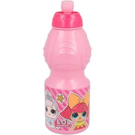 ALMACENESADAN, 4762 Lol Surprise 400 ml Water Bottle and Microwaveable Cup 265 ml Reusable Plastic Product BPA Free