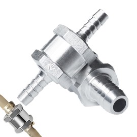 HABNI 2 Stück Rückschlagventil Aus Aluminium Für Kraftstoff, Rückschlagventil Aluminiumlegierung Universal Für Benzin, Wasser, Kühlmittel, Ölkraftstoffventil Und Zubehö