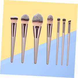 MERRYHAPY 7pcs Premium Nylon Fiber Makeup Brush Women Gold Versatile Cosmetic Application Kit for Daily and