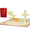 LINPopUp®, N102 Pop-Up Cards Communion, Confirmation, Christening, Greeting Card, 3D