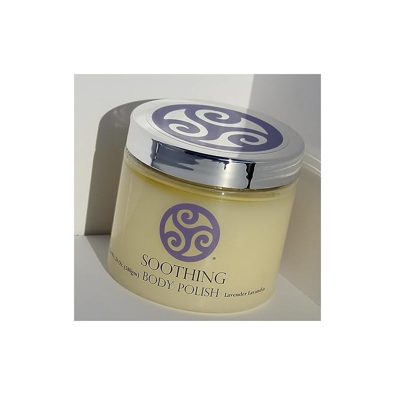 Trillium Body Polish - Natural Salt Scrub -Soothing Lavender Lavandin