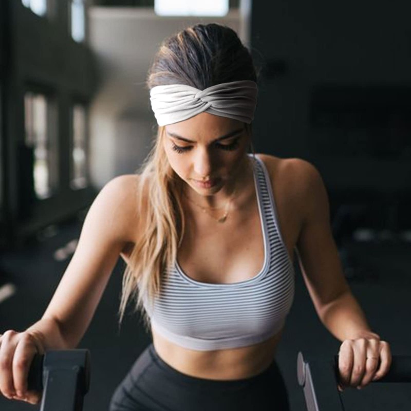 DRESHOW Paquete de 4 diademas de turbante para mujer, anchas
