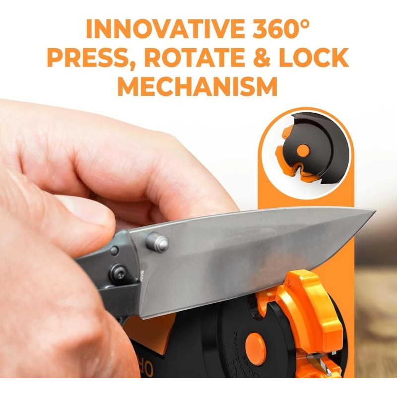 Sharp Pebble Orange Ninja All-in-1 Garden Tool & Knife Sharpener