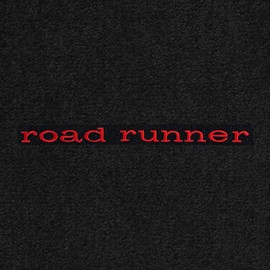 Lloyd Mats Custom-Fit Carpeted Floor Mats Premium Luxury Car Floor Liners for Plymouth Road Runner 1968-1970 Black - Road Runner Logo (4PC - Red, Black)