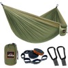 AnorTrek Camping Hammock, Super Lightweight Portable Parachute Hammock with Two