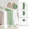YALLOVE Cheese Cloth Table Runner, 1 Pack 90 x 400