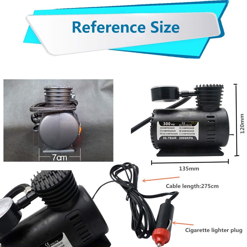 Baceyong 12 V 300 psi Compressor Compact Air Pump Vanina