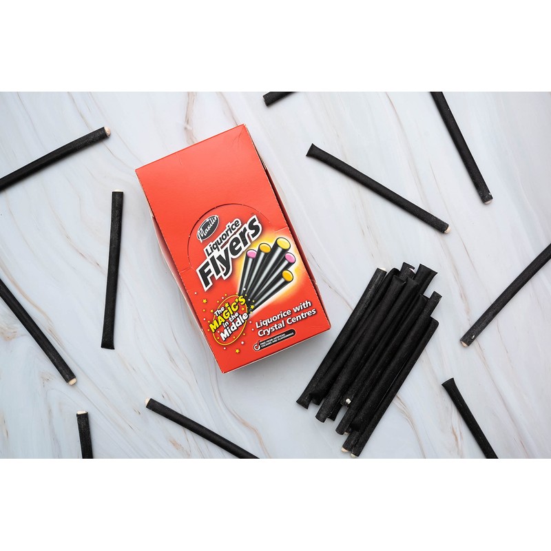 FLYERS Liquorice with Fruit Crystal Centre 40 Pieces