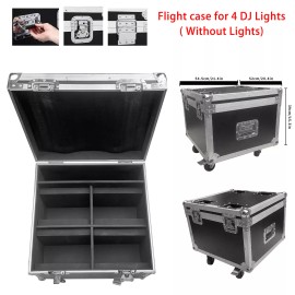 GdjRttk 150W LED Beam Moving Head 18 Prism 8 Gobo Stage Light DMX DJ Spot Party w/Case - 4 IN 1 Flight case
