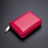 Suweibuke Genuine Leather Credit Card Holder Zipper Wallet RFID Blocking