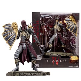 McFarlane Toys Diablo IV Bone Spirit Necromancer 1:12 Scale Posed Figure with Interchangeable Head, 2 Weapons, Shield, Display Base, and Mystery Weapon - Summon Vengeful Hordes