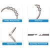MENGJINGO 12PCS Wide Shower Curtain Hooks Rings, Rust Proof Stainless