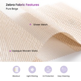 Sample Collection of Astomi Motorized Zebra Blinds for Window