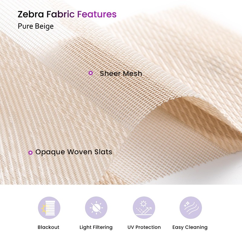 Sample Collection of Astomi Motorized Zebra Blinds for Window