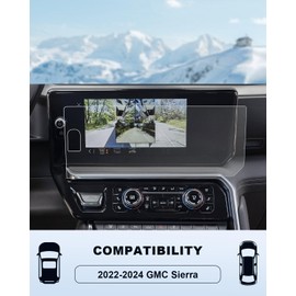 For 2025 GMC Sierra Matte Anti-glare Screen Protector -2022-2025 Sierra 1500 (AT4/AT4X/Denali/Denali Ultimate) & 2024-2025 Sierra 2500HD/3500HD Accessories 13.4Inch 9H Tempered Glass Screen Protector
