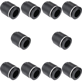 Jienk 10PCS 3/8 Inch Tube OD Pneumatic Cap Plug Fitting, PPF-3/8 Plastic Push-in Connect Fitting