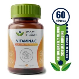 Most Natura Vitamina C Suplemento Alimenticio 60 Caps Sabor Sin Sabor
