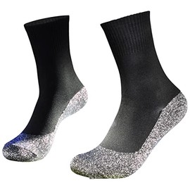 mysmartbuy.com Below Zero Aluminium Fibre Thermal Socks – Lightweight Black Unisex Socks That Keep Feet Warm & Dry – Size S/M (5-8)