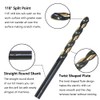 VALYRIANTOOL 12PCS 3/32" HSS Black Gold Twist Drill Bits Set,