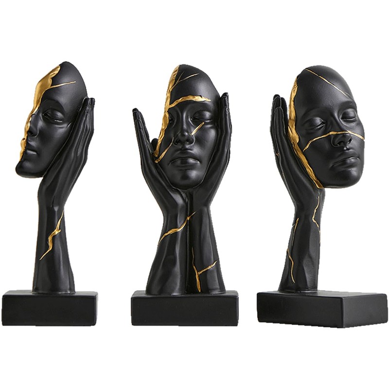 AWNR Modern Abstract See No Evil Hear No Evil Speak