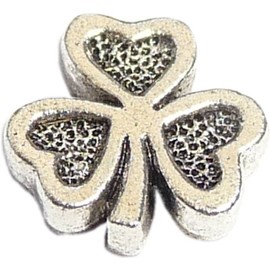 Three Leaf Shamrock Floating Locket Charm