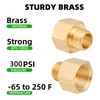 Brass Pipe Fitting,1/2 Inch NPT Male to 3/4 Inch NPT