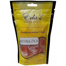 Eda's SugarFree Premium Hard Candy 3.5oz Resealable Bag (Pack Of 1 - Butterscoth