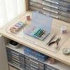 Forever bene 4-Pack Blue Plastic Storage Boxes with Lids, Medium