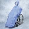 エンゼル 車いす用レインコート ケアーレイン ブルー