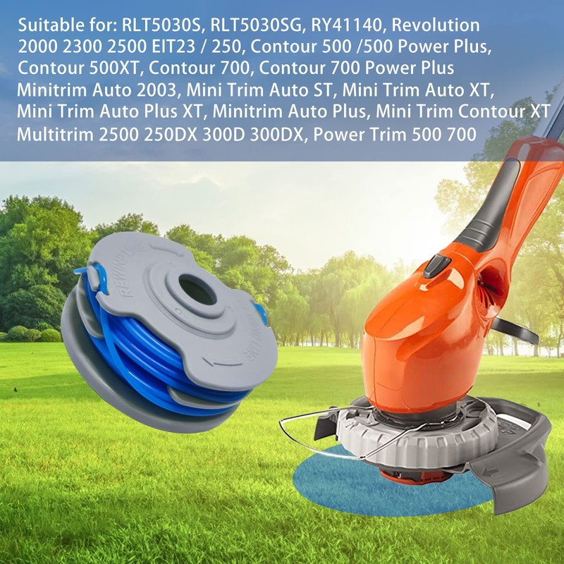 CDIYTOOL Flymo FL289 Strimmer Spool 1.65mm 10m Double Autofeed Spool