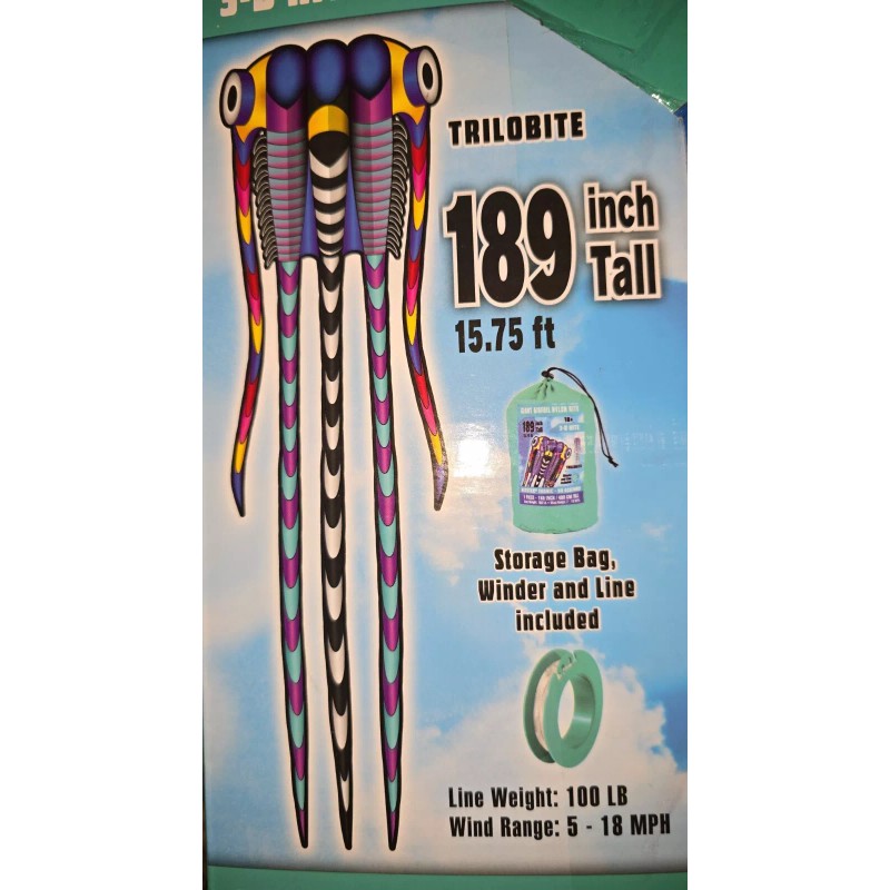 XKites Giant 189" Trilobite Airfoil Nylon 3D Kite For Adults
