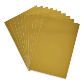 Coolprints Cartulina Metalica Tipo Espejo Metalizada Premium 230gr 20cm x 30cm 10 Piezas (Dorado)