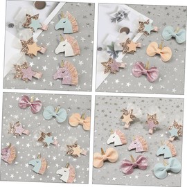 Baluue 9pcs Creative Hair Accessories Girl Party Headdress Glitter Clips Hairpin for Girls