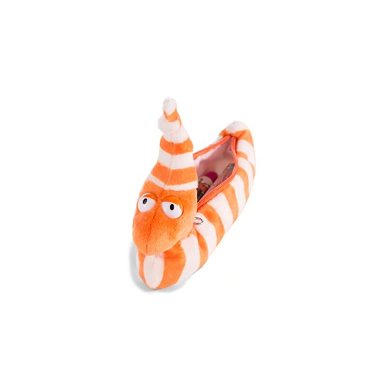 Nici Forest Friends Worm Erwin Worm 41918 Pencil Case, White/Orange
