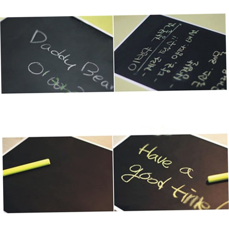 Operitacx Board Wall Sticker 4pcs Chalkboard Sticker Sheets 20x30cm A4