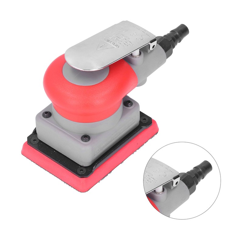 Air Sander Random Orbital Polisher Machine Handheld Square Pneumatic Tool