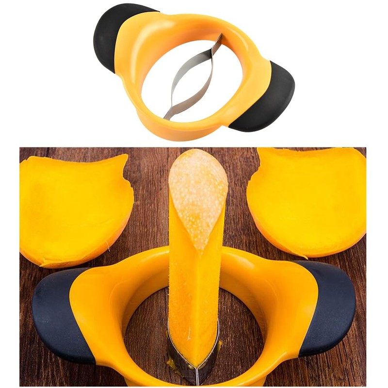 HUATEEN Mango Cutter & Corer – Stainless Steel Blade with