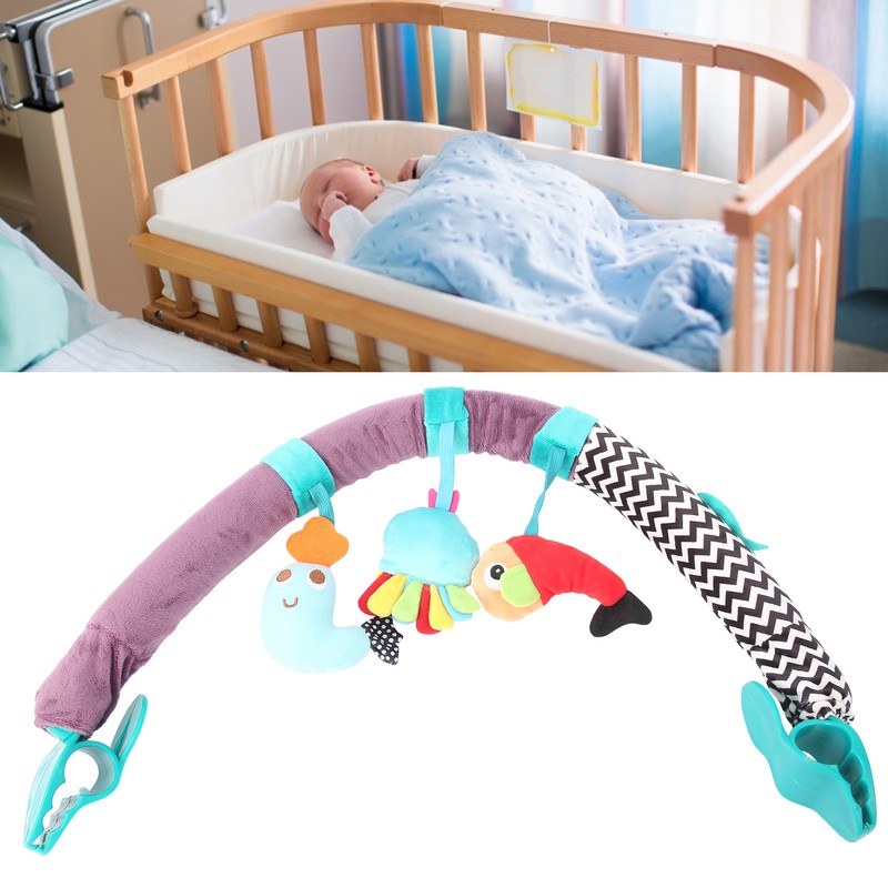Infant Bed Crib Hanging Rattles Lovely Animal Baby Stroller Hanging