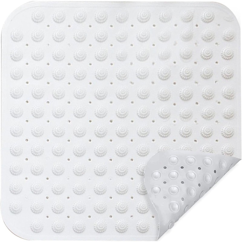 Shower Mat, 48 x 48 cm, Non-Slip Square Shower Mat,