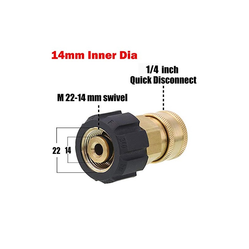 OTNE Pressure Washer Adapter Quick Connection Quick Release for Kärcher