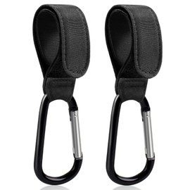 Aguwontior Stroller Hooks, 2 Pack - 3rd Generation Stroller Clips and Hooks, Affordable Stroller Hook for Bags, Adjustable Stroller Carabiner Clip, Versatile Baby Stroller Accessories, Baby Essentials
