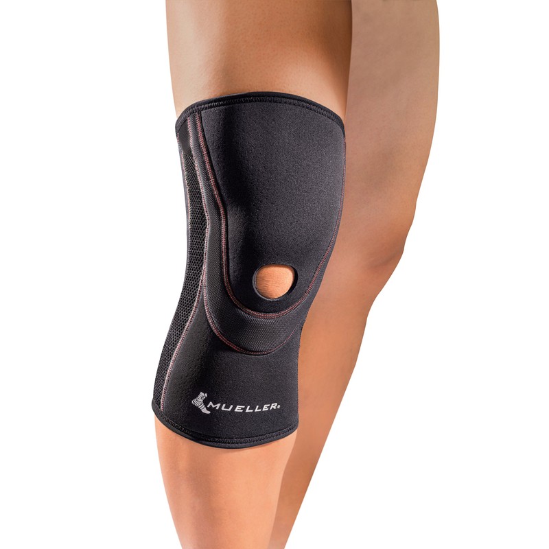 MUELLER Breathable Open Patella Knee Sleeve, X-Large, Black