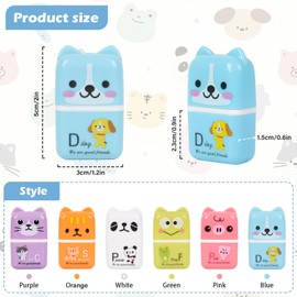 24 Pcs Cute Eraser for Pencils Cute Animals Eraser with Cover and Clean up Roller Kawaii Erasers for Kids Fun Erasers Back to School Supplies Kid Party Favors Gift