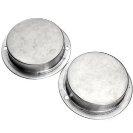2pcs Stainless Steel Sliding Door Pull Handle Flush Recessed Circular w/Screws