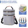 BABEYER Breastmilk Cooler Bag with Ice Pack Fits 6 Baby