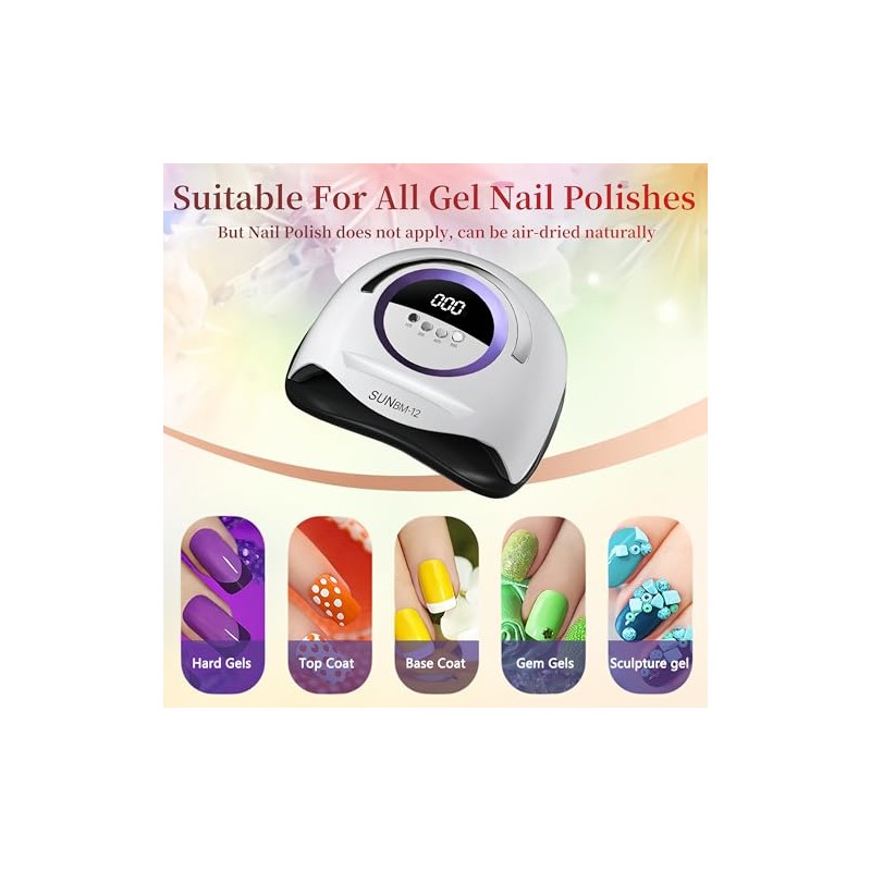 UV Lamp for Gel Nails, Professional Nail 300 W UV