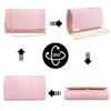 YYW Designer PU Leather Evening Bag for Women Briefcase Clutch