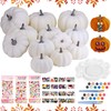 Shinybox 12 Pieces DIY Pumpkin Craft Set, DIY Pumpkin Decoration,